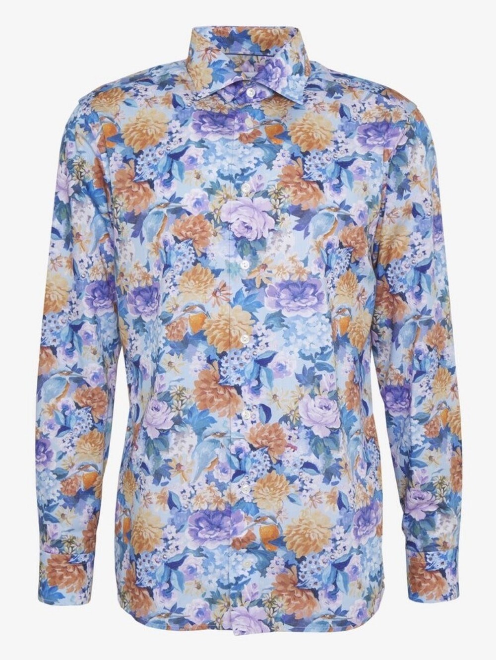 ETON Men's Button Up Shirt Sz 41 16 Slim Fit Flower Floral Print Business Casual